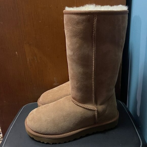 UGG® Classic II Genuine Shearling Lined Tall Boot - Picture 8 of 16